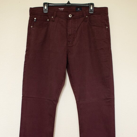 The Everett Slim Straight Pomegranate Pants 36x34 - Picture 1 of 5